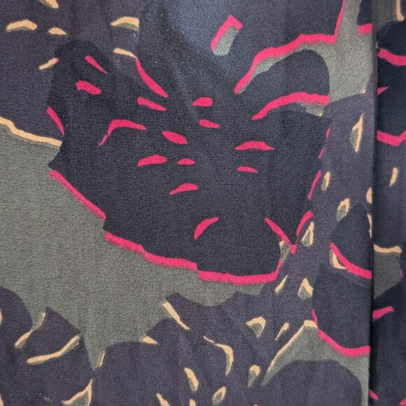 Arthur S. Levine Tahari Monstera Leaf Dress Size 12 - Picture 6 of 8